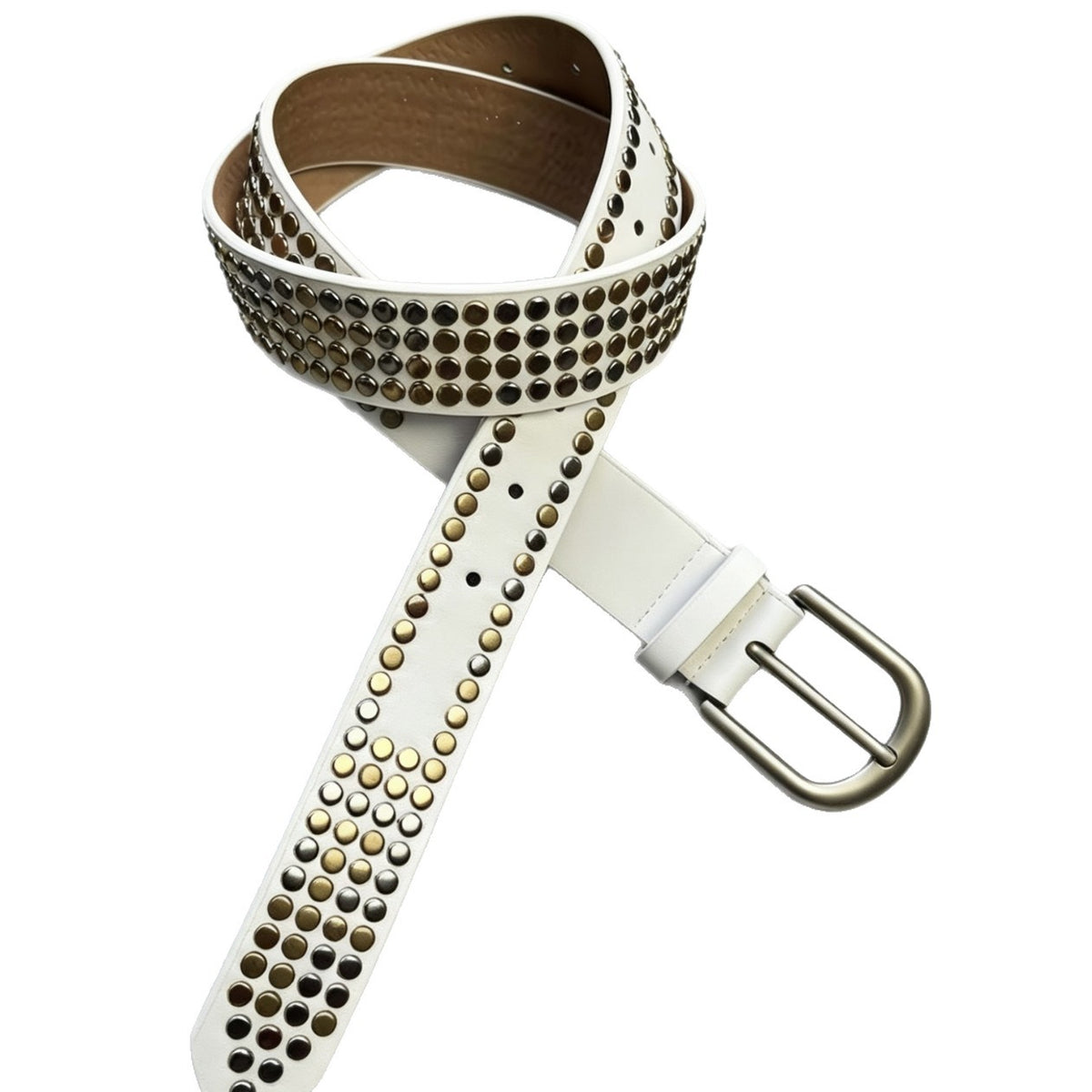 Ceinture noir et blanc à ligne minimaliste