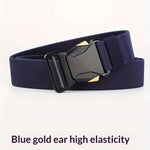 Ceinture homme en toile — boucle à cliquet, longueur ajustab — coloris