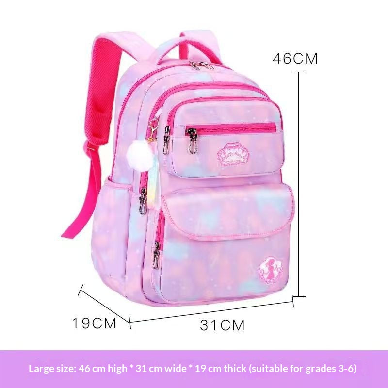 Sac à dos écolier dégradé pastel — petit ou grand format — coloris