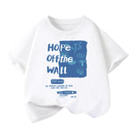 T-shirt garçon en coton — coupe ample, manches courtes