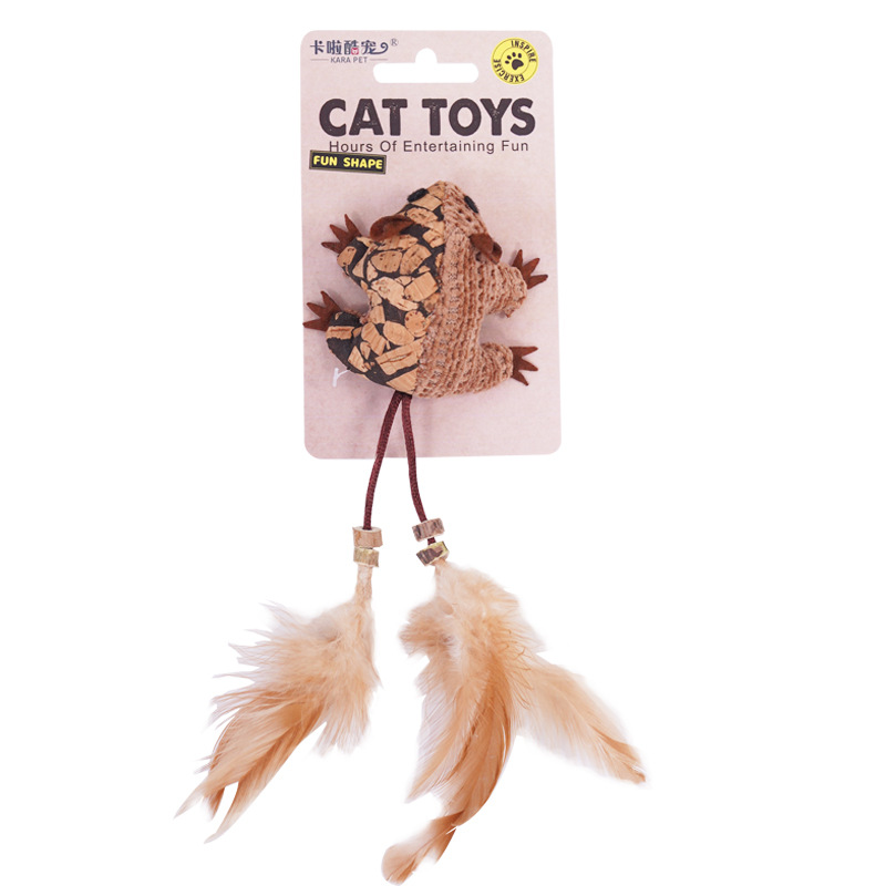 Canne à pêche pour chat, souris et plumes