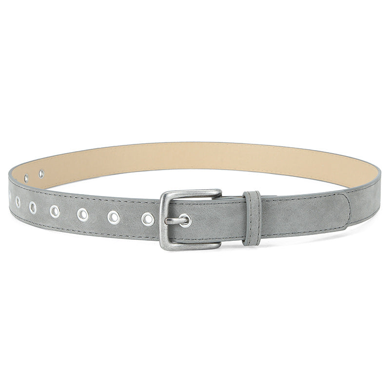 Ceinture femme mate à boucle ardillon — surface résistante