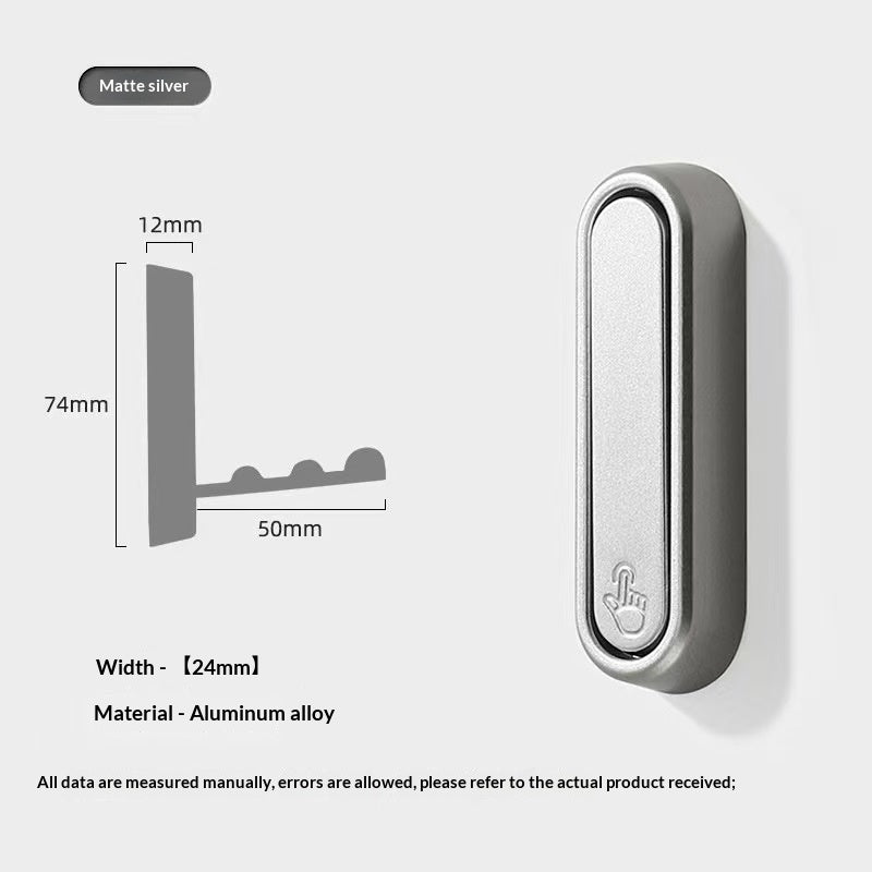 Patère murale en aluminium, ligne scandinave — coloris