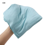Turban en coton mercerisé grande taille — 33 coloris unis — coloris