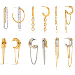 Boucles d’oreilles à pampilles en acier titane