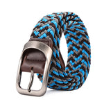 Ceinture tressée élastique homme à boucle ardillon