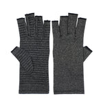 Mitaines gris chiné — maille côtelée, tailles S à XL