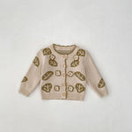 Gilet ou barboteuse bébé en maille à feuilles — à assortir