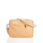 Sac bandoulière en liège imprimé — compartiment zippé