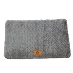 Tapis de couchage pour chien en peluche — motif écailles, du S au L