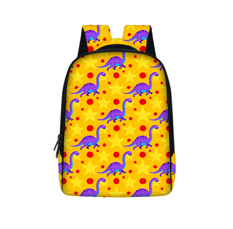 Sac à dos enfant à motif dinosaure — grande contenance — coloris