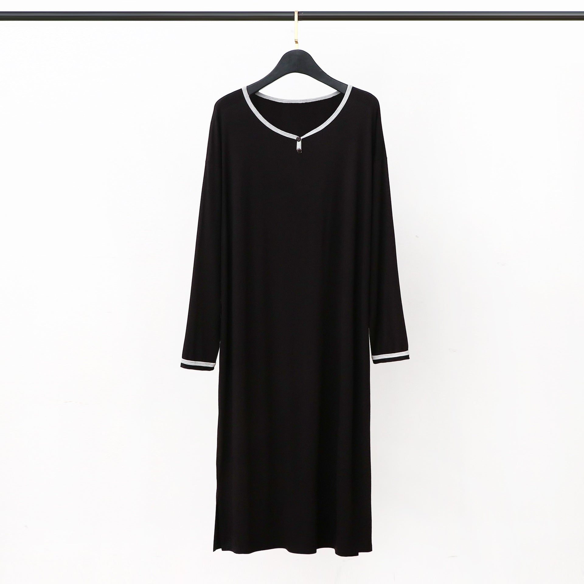 Peignoir long sous le genou — tombé souple