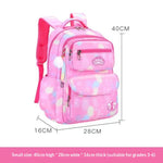 Sac à dos écolier dégradé pastel — petit ou grand format