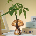 Vase champignon en verre borosilicate soufflé