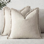 Housse de coussin à franges, coton bohème — coloris