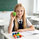 Grosse balle anti-stress et 9 mini-balles — imprimées 3D