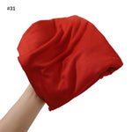 Turban en coton mercerisé grande taille — 33 coloris unis — coloris