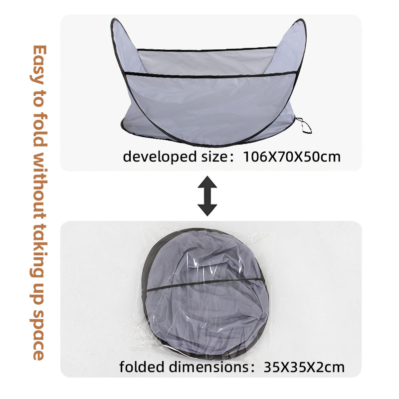 Tente de toilettage pliable, ramasse les poils