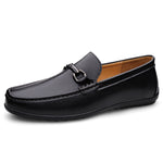 Mocassins homme à mors métallique — semelle souple à picots