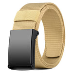 Ceinture mixte en sangle nylon, boucle à cliquet — coloris