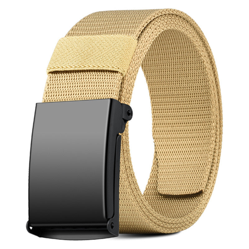 Ceinture mixte en sangle nylon, boucle à cliquet — coloris