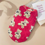 Manteau polaire pour chien à motif oursons — doublé, du XS au 9XL