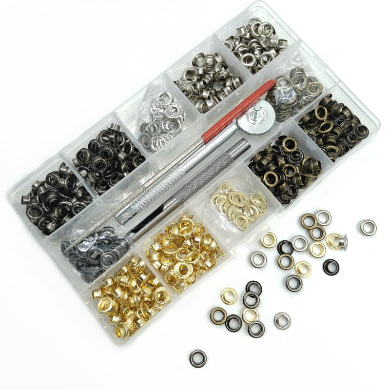 Coffret de 440 œillets métalliques 5 mm avec outils de pose