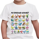 T-shirt garçon à motif dinosaure — manches courtes