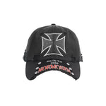 Casquette perforée à lettrage — style street américain