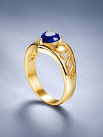 Bague mains en cœur en acier titane — geste stylisé