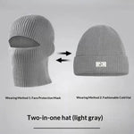 Bonnet homme en maille — noir, gris ou bleu marine