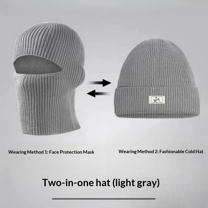 Bonnet homme en maille — noir, gris ou bleu marine