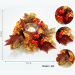 Couronne de photophore en feuillage artificiel — 23 à 32 cm — coloris