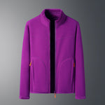 Polaire zippée à col montant, deux faces — coloris