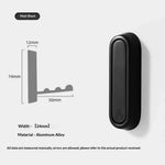 Patère murale en aluminium, ligne scandinave
