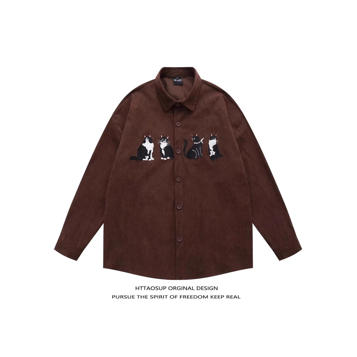 Chemise homme décontractée coupe large — mi-saison