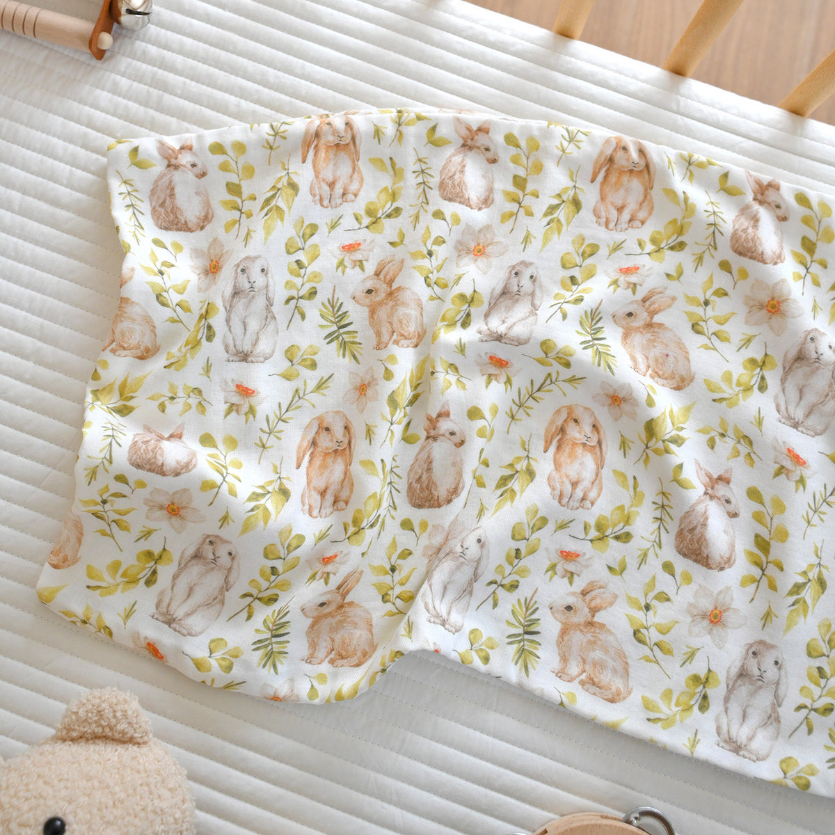 Taie d’oreiller en gaze de bambou et coton