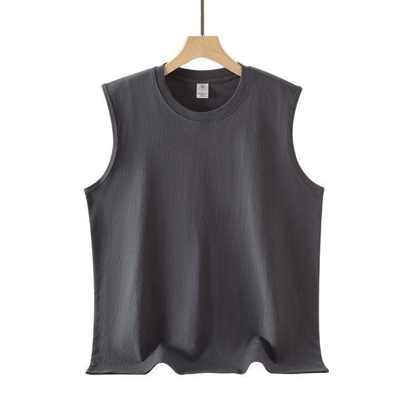 Débardeur homme uni, coupe ample — coton d’été