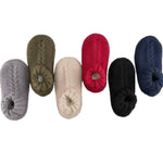 Chaussons homme en maille tricotée — semelle souple