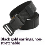 Ceinture homme en toile — boucle à cliquet, longueur ajustab — coloris
