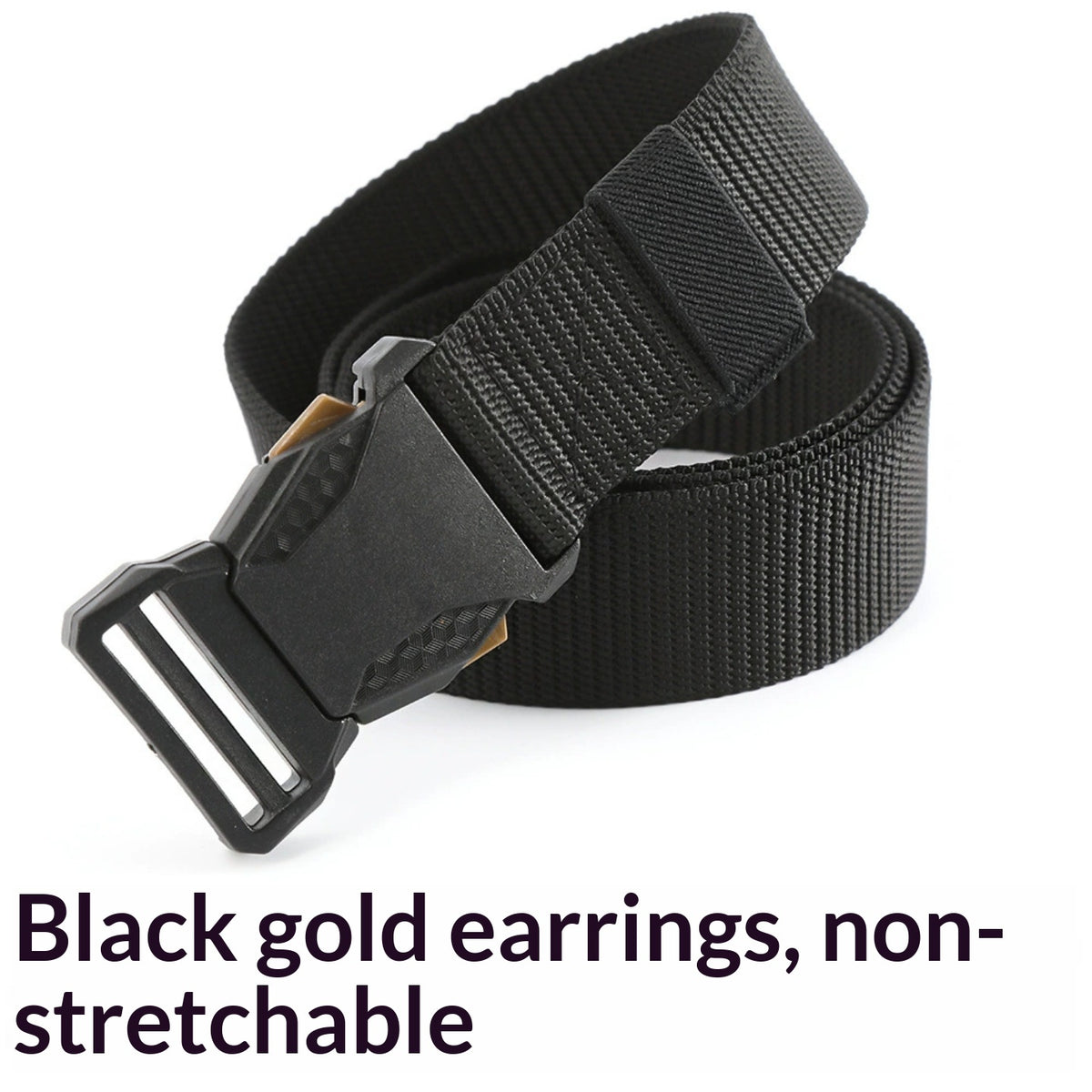 Ceinture homme en toile — boucle à cliquet, longueur ajustab — coloris
