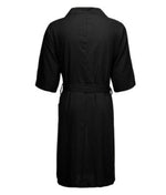 Peignoir long uni en lin mélangé — mixte