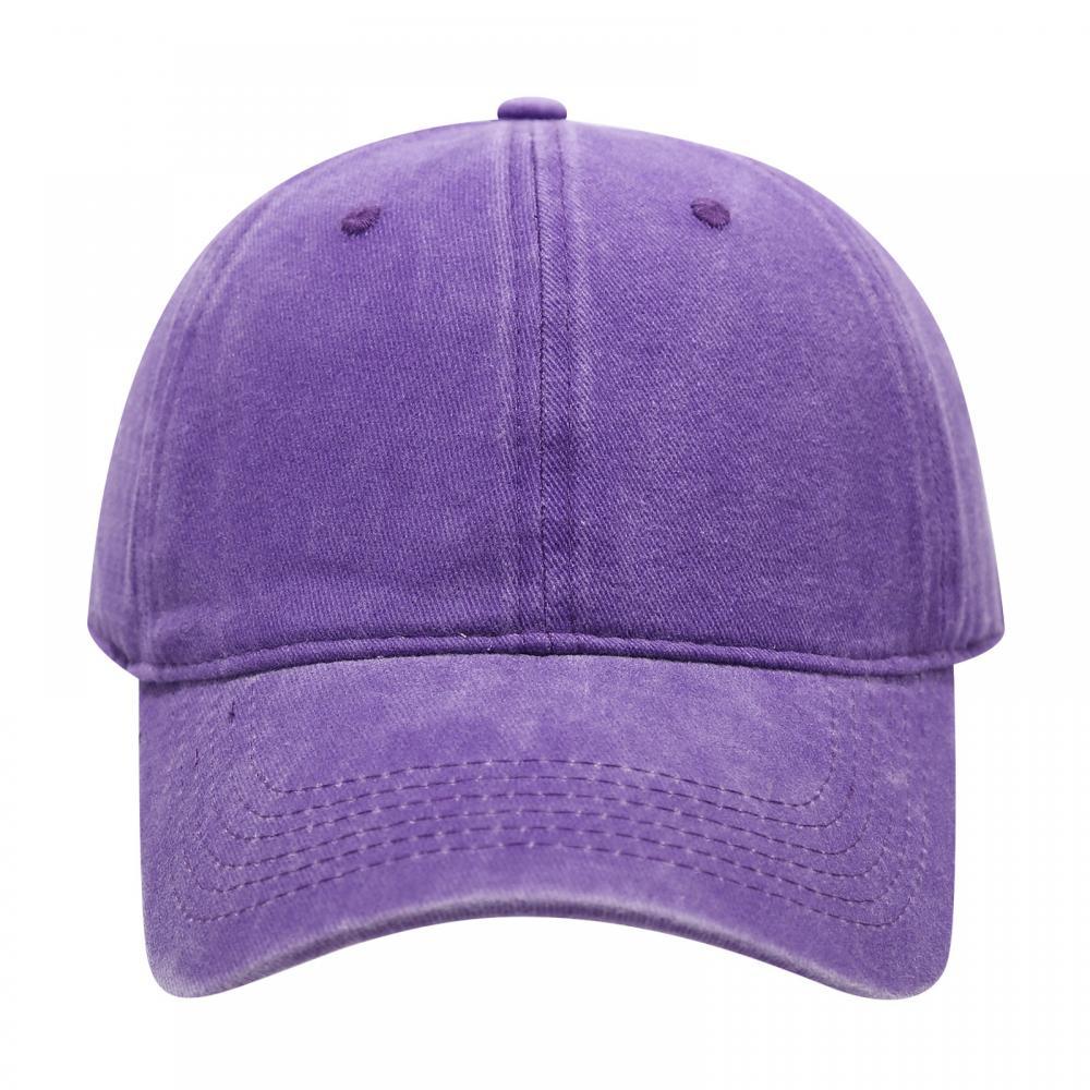 Casquette baseball en coton brodé — visière préformée — coloris