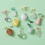 Mini vases magnétiques en céramique, lot de cinq