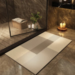 Tapis de bain à séchage rapide — motifs contemporains — coloris