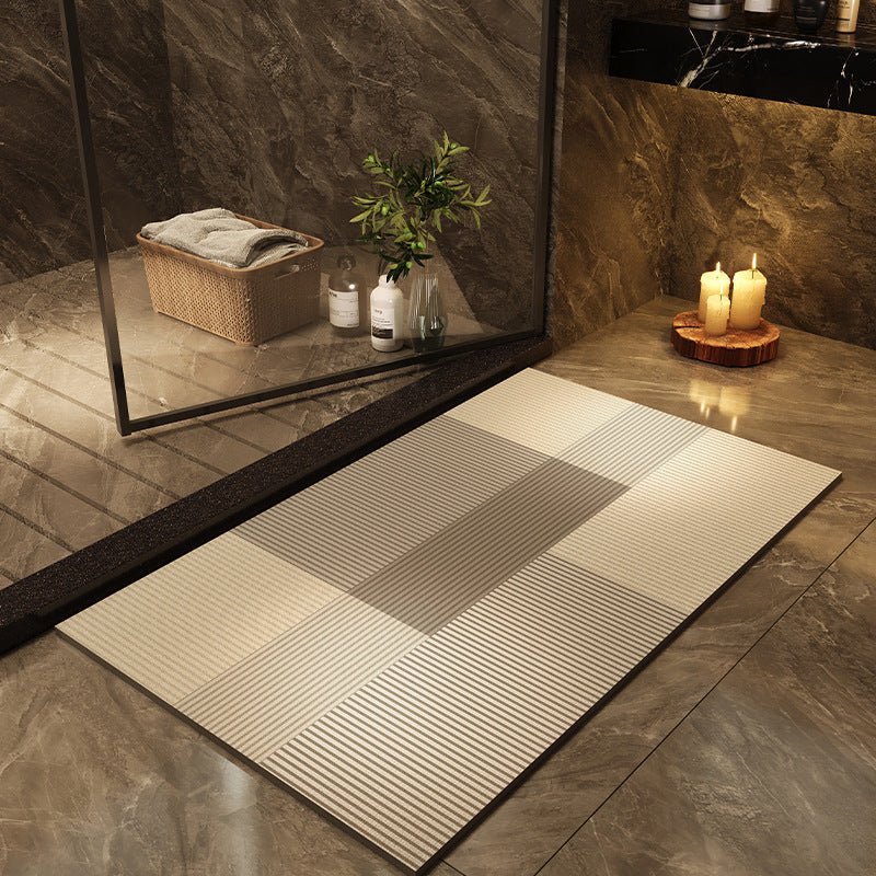Tapis de bain à séchage rapide — motifs contemporains — coloris