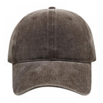 Casquette baseball en coton brodé — visière préformée — coloris