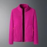 Polaire zippée à col montant, deux faces — coloris