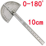 Rapporteur demi-cercle en acier inoxydable