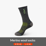 Chaussettes chaudes montantes — marche et randonnée — coloris